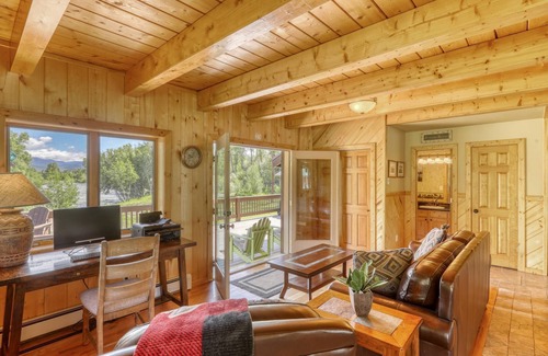 Pagosa Springs House | See Fall's Changing Colors! Riverfront Escape w/Hot Tub, Pond, Fire Pit, Stables, River Access!