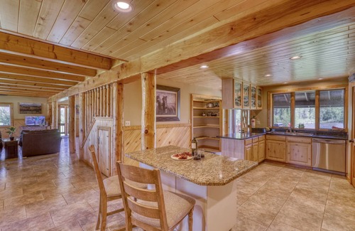 Pagosa Springs House | See Fall's Changing Colors! Riverfront Escape w/Hot Tub, Pond, Fire Pit, Stables, River Access!