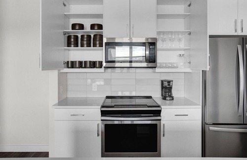 Ballpark Apartment | Sleek RiNo 2BR w/ Pool, W/D & Gym, 2 blocks to Coors Field, by Blueground