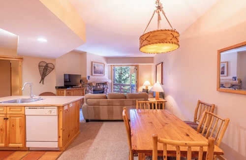 Copper Mountain Village Condo | Spacious condo that sleeps 4, steps from the lifts, free wifi & parking