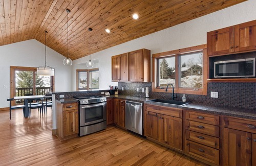 Steamboat Springs House | Spacious Home with fenced backyard oasis and private hot tub