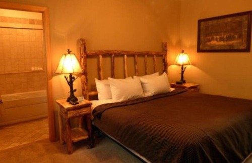 Stanley Hills Condo | Unique, cozy, mountain condo, relax on patio and outdoor hot tub!