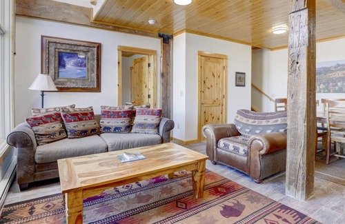 Estes Park Condo | Unit 1 · Walk to Downtown from this Riverside Condo (#1)