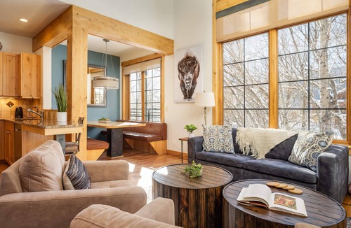 Downtown Steamboat Springs House | Alpen Glow Row House 6 | Pet Friendly | Air Conditioning