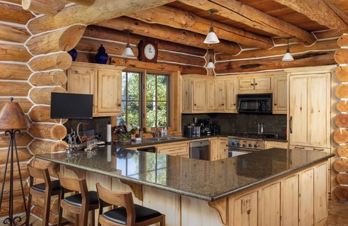 Mountain Village House | Bear Lodge, Modern log home at easy ski-in/out location!