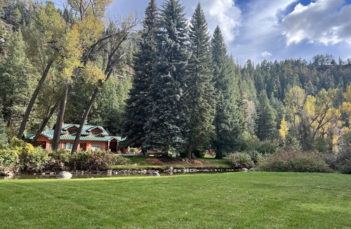 Durango - Purgatory House | "Best of Durango" Secluded, 600 feet of riverfront, park-like setting