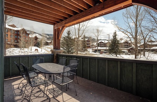 Steamboat Springs Condo | BL6106 | Mountain Residence | Private Patio with Hot Tub | Air Chilling