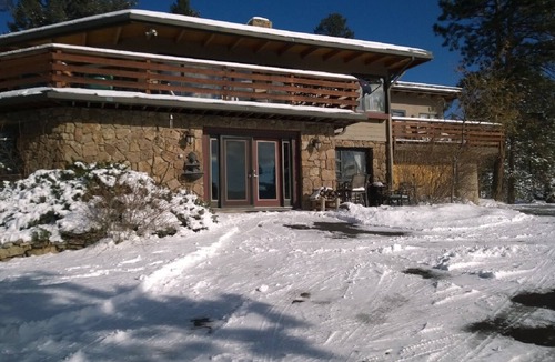 Evergreen Meadows Apartment | Breathtaking Mountaintop Views, private steambath, 2 decks, 3 mi.es from town.