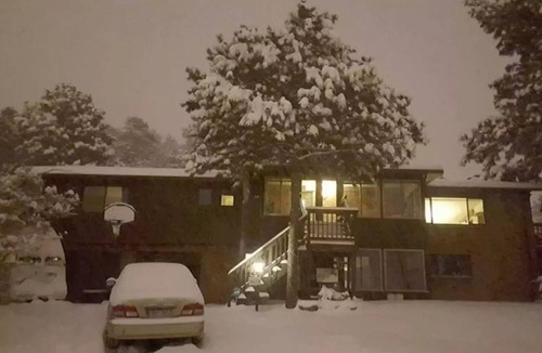 Northeast Colorado Springs House | Cabin's entire, private lower level w/mountain view & cozy, comfortable living.