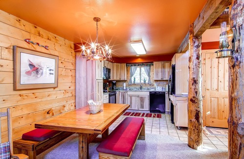 Dillon House | Charming log cabin w/restful hot tub, perfect moments maker with your pups!