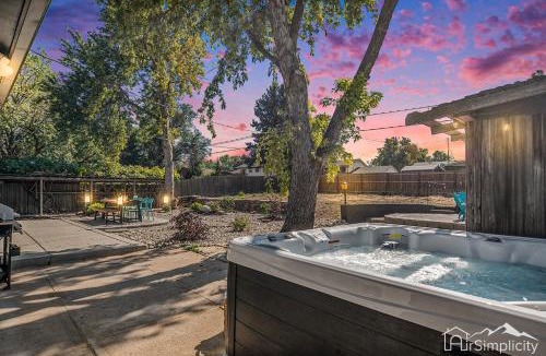 Dupont House | Colorful Getaway Hot Tub Enchanting Yard