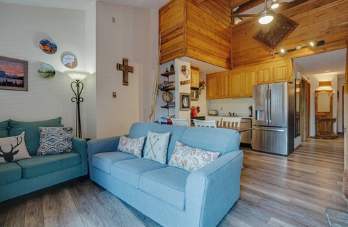 Angel Fire Condo | Condo within walking distance of the Chile Express
