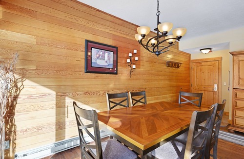 Lakeside Village Condo | Corner condo w/ Keystone & lake views plus shared pool, hot tub, & gym