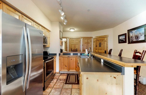 Mountain House Condo | Corner condo with hot tub & private washer/dryer - steps from the slopes