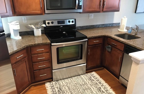 Five Points Condo | Cozy condo close to hospitals, walking distance to many restaurants.