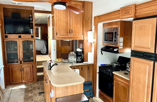 Baca Grande House | Cozy, private, big 1 bedroom RV. Walk to Crestone Ziggurat