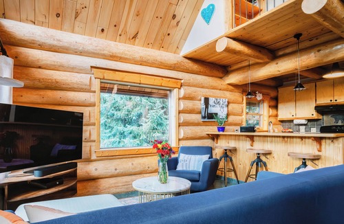 Black Hawk Cabin | Creekside Cabin – Hot Tub, Fire Pit & Wood Stove
