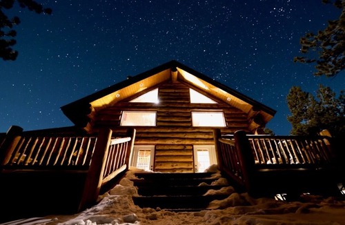 Hartsel Cabin | Custom log cabin tucked away in private forest