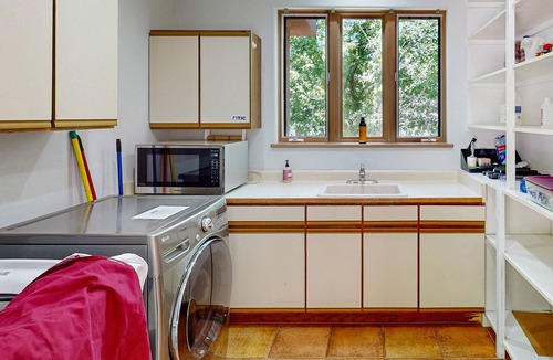 Trimble House | Dog-friendly canyon home with mountain views, game room, fireplaces