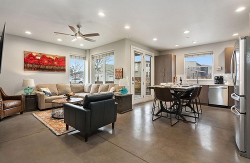 Old Town North Apartment | Elegant Oasis - Fireplaces, King Beds, Mtn Views!