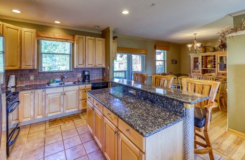Wildernest Condo | Elegant & spacious home with fireplaces, deck & garage access