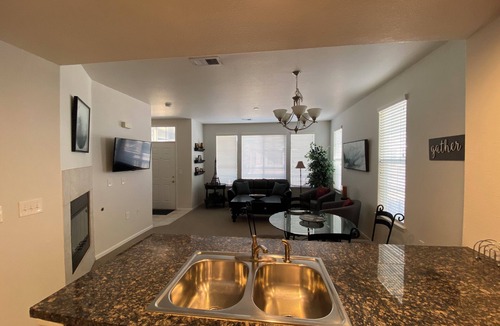 Aurora House | End-unit townhome with garage, patio, and office, near shopping and trails!