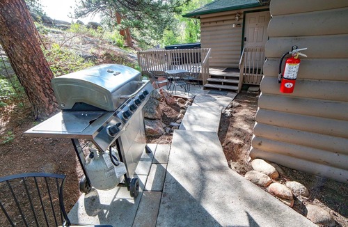 Estes Park Cabin | Free Standing Cabin Nestled in Rocks with Outdoor Hot Tub