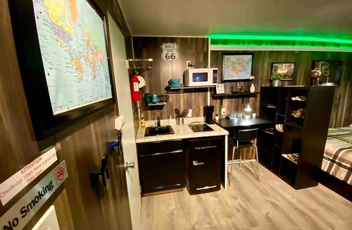 Arrowhead Farms Cabin | Fully Refurbished Container in Devore Heights, California, for Glamping Trips on Route 66