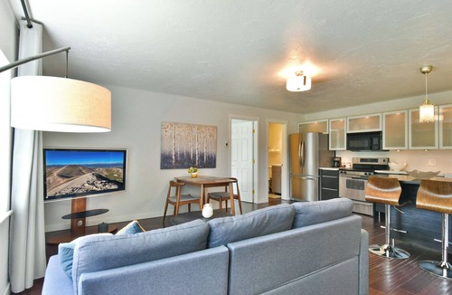 Weisshorn Condo | Gold Flake Terrace Apartment: Great Location, Mountain Views!