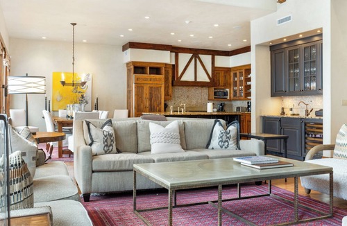 Village Walk House | Gorgeous Ski-in/out Village Walk Home with Private Hot Tub and Pool Table