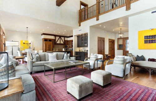 Village Walk House | Gorgeous Ski-in/out Village Walk Home with Private Hot Tub and Pool Table