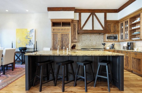 Village Walk House | Gorgeous Ski-in/out Village Walk Home with Private Hot Tub and Pool Table