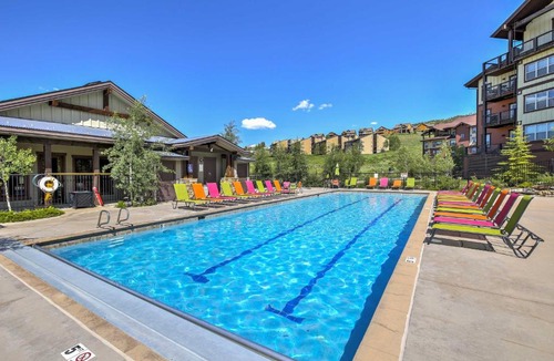 Silvercreek Apartment | Granby Condo with Balconies, Mtn Views and Pool Access!