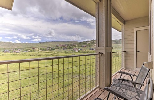 Silvercreek Apartment | Granby Condo with Balconies, Mtn Views and Pool Access!