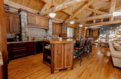 Grand Lake House | Grand Lincoln Log Cabin - Spectacular Luxury Lakefront Estate