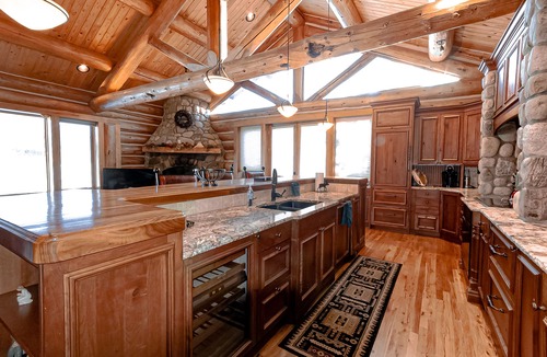 Grand Lake House | Grand Lincoln Log Cabin - Spectacular Luxury Lakefront Estate