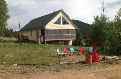 Tarryall House | Groups/families, River, Mtn, Fishing, hay ranch. Forest access and 100+ acres.