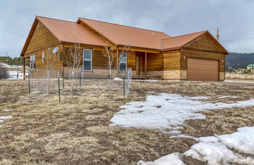 Alpine Village House | Hilltop Home w/Great Mountain Views, Back Porch, WiFi, W/D & Attached Garage