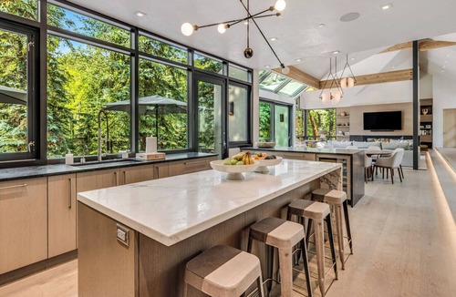 Aspen House | Incredible contemporary home overlooking the Roaring Fork River in Aspen CO