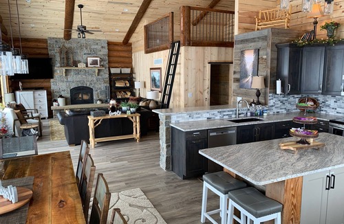 Grand Lake Cabin | ITS BACK! Lakefront 'Newly Built' Authentic Log Cabin post Troublesome Fire