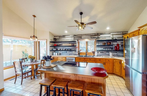 Greeley House | Lake-View Home with Gas Fireplaces, Deck & Grill, Dog-Friendly Yard