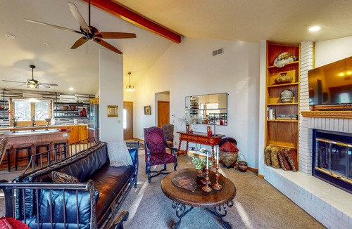 Greeley House | Lake-View Home with Gas Fireplaces, Deck & Grill, Dog-Friendly Yard