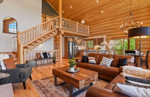 Spring Valley Cabin | Lakefront Log Cabin, Hot Tub, Lake Views
