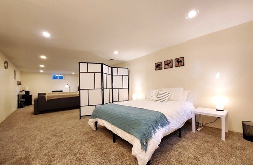 University Apartment | Loftium | Spacious & Cozy Basement Level Suite Near DU!