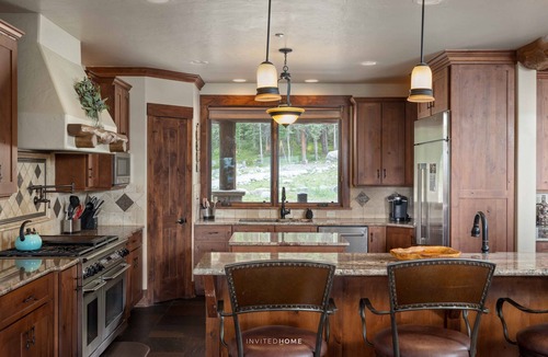 Breckenridge House | Log Cabin by InvitedHome | Wrap Around Deck, Hot Tub, Pizza Oven, Views, Ski