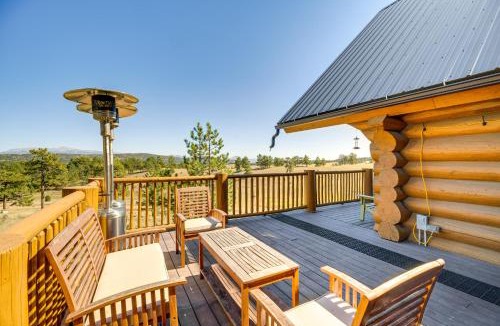 Florissant House | Log Cabin on Private 45-Acre Ranch in Florissant!