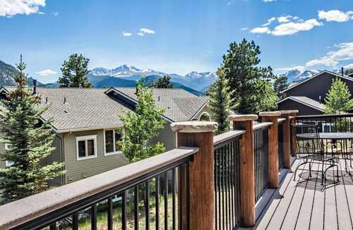 Stanley Hills Condo | Luxurious condo with wood floors, private hot tub, and gorgeous views!