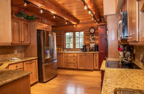Keystone House | Luxury Custom Log Cabin Retreat in Keystone/Large Private Patio