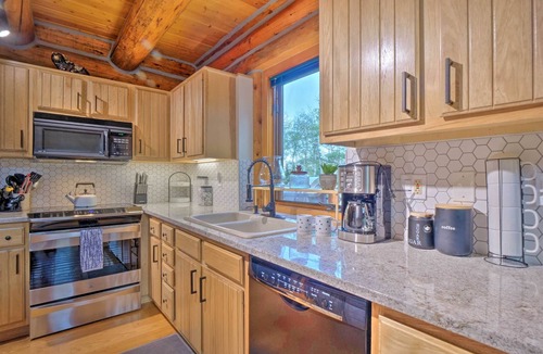 Westcliffe House | Luxury Log Home - Access to Rainbow Trail, Mountain Views, Private Pond & Creek!