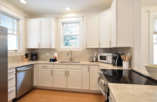 Weisshorn House | Main Street Retreat: Downtown, Mountain Views, Hot Tub